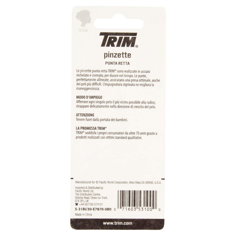 TRIM Professional Quality Square Tip Tweezers Sold in packs of 6 - Image 3